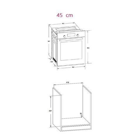 Simfer | 4207BERSP | Oven | 47 L | Multifunctional | Manual | Pop-up knobs | Height 59.5 cm | Width 45 cm | Black - 3